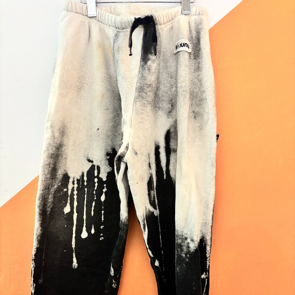 Kids Tie-Dye Black & White Jogger Pants
